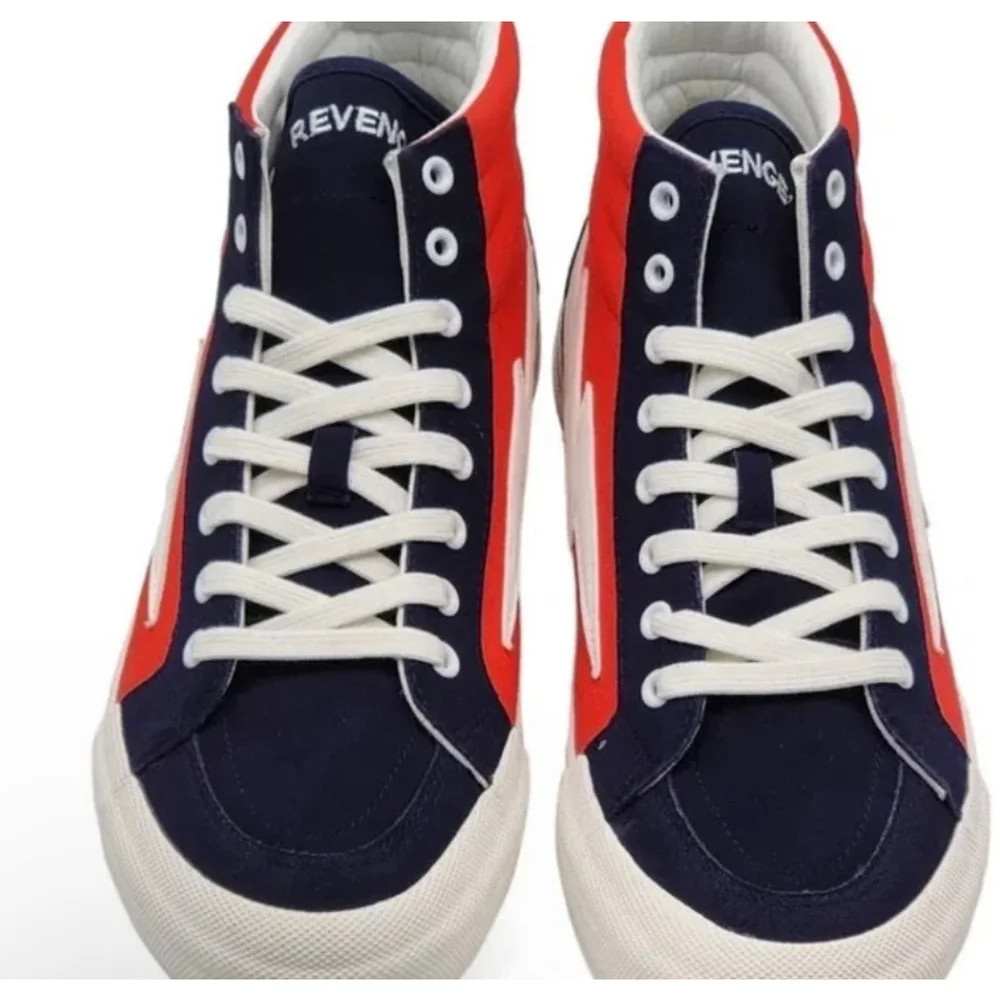 Revenge x Storm Sneakers, Red & Navy, Size 10